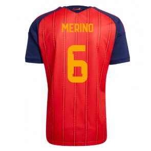 Spanien Mikel Merino #6 Hjemmebanetrøje VM 2026 Kortærmet